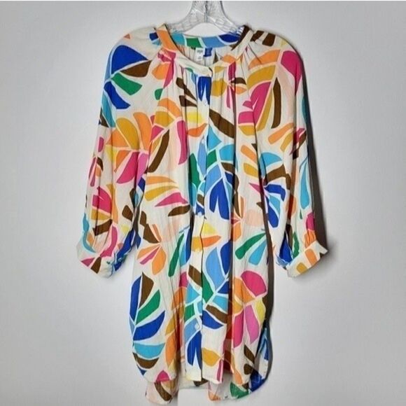 𝅺tabitha Brown for Target Botanical Mini Dress Top Size XS - Picture 2 of 10